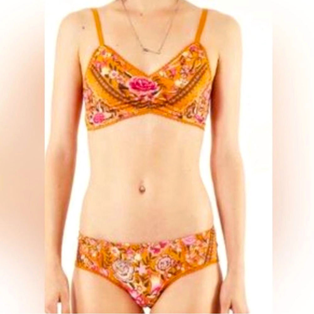 Spell & the Gypsy Babushka Amber intimates set, bralette and bloomers.